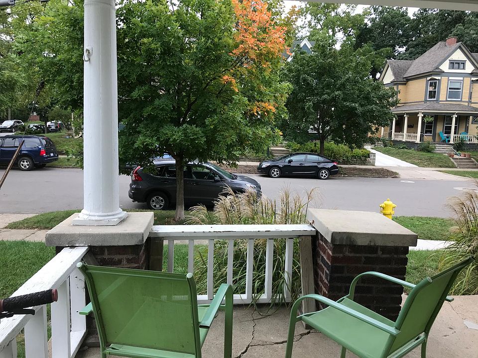 The front porch facing South.