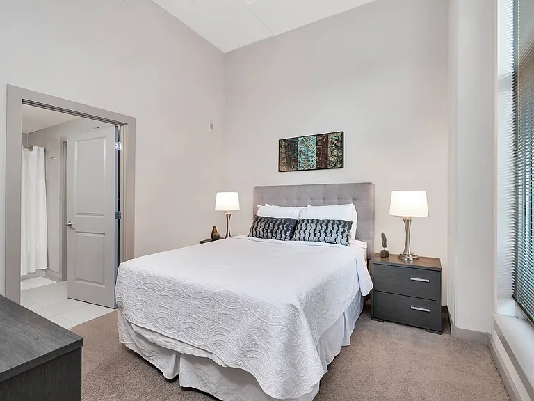 Plush carpet in bedrooms