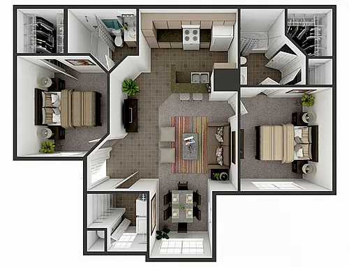Floor plan SBL - 2X2
