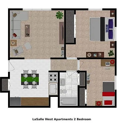 Floor plan 2 Bedroom