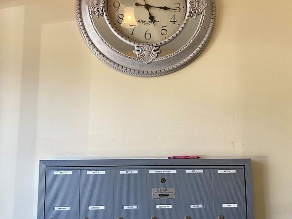 mailboxes in front foyer