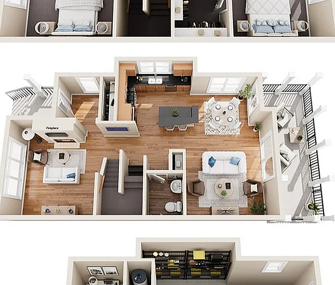 Townhome TB1 | The Woodlands Apartments | Apartments in Menomonee Falls, WI Townhome TB1 | The Woodlands Apartments | Apartments in Menomonee Falls, WI