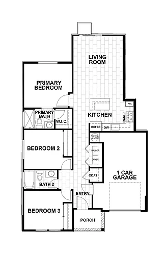 Floor plan Alder - Primary Residence