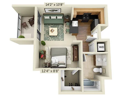 Floor plan Yerba Buena E1B