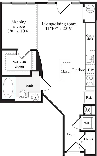 Floor plan Studio C