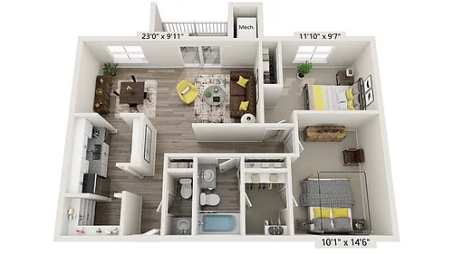 Floor plan North - 2G