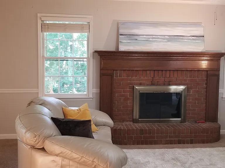 Fireplace in the Living room