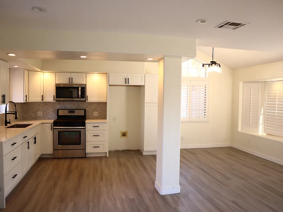 kitchen and dining room