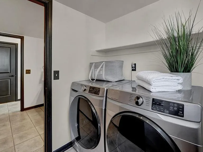 Laundry room off of the family room