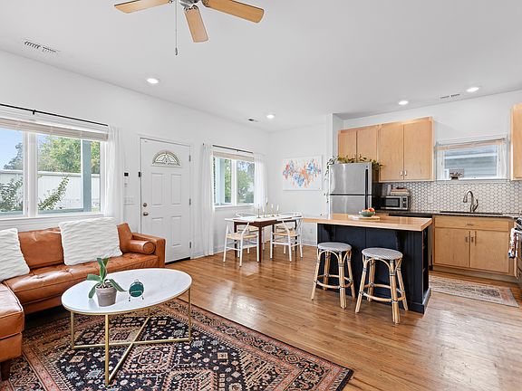 Hardwood floors & recessed lighting throughout the home