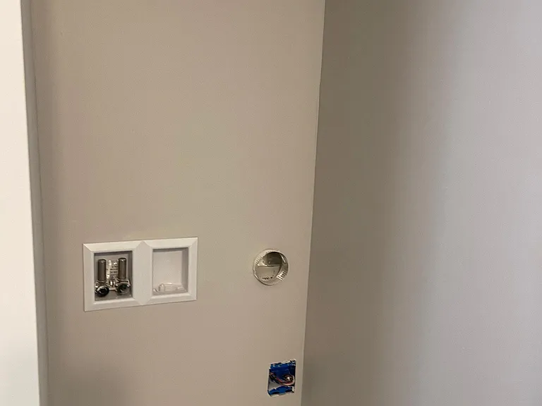 washer and dryer on living level