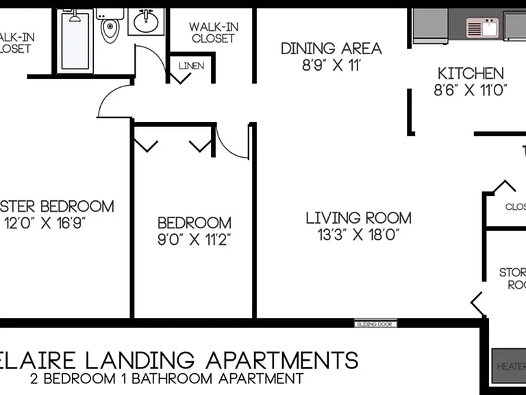Delaire Landing 2 Bedroom 1 Bathroom Delaire Landing 2 Bedroom 1 Bathroom