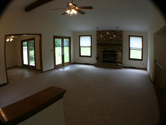 view of the living room from the front door