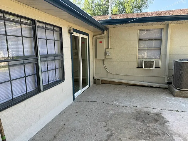 Patio off of sunroom