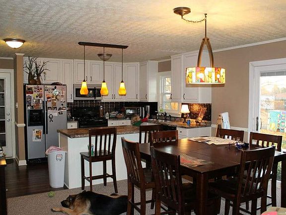 kitchen and dining area