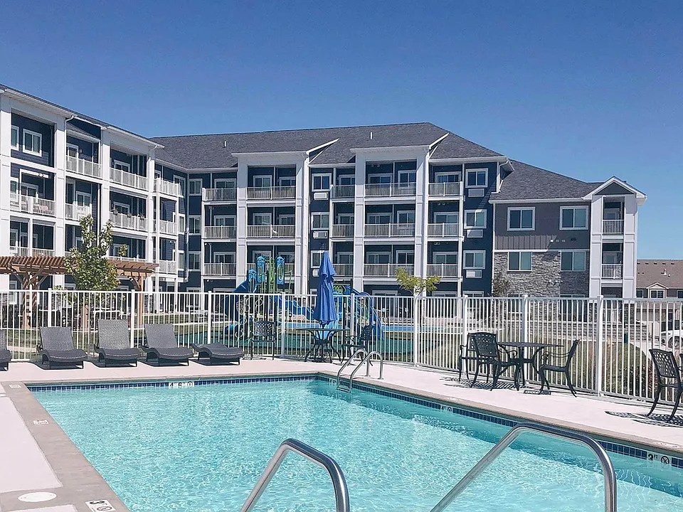 The swimming pool is available to residents during the summer months.