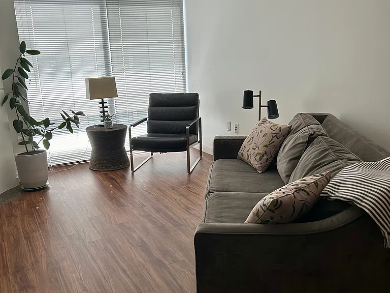 Living Room with updated flooring