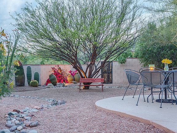 Large private backyard