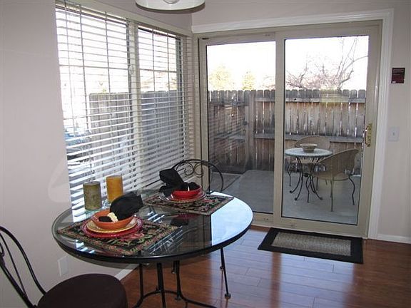 Kitchen nook and Courtyard Patio