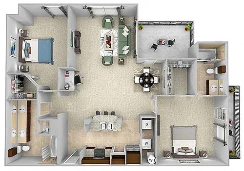Floor plan B3