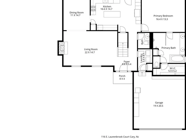 116 E Laurenbrook Ct, Cary, NC 27518