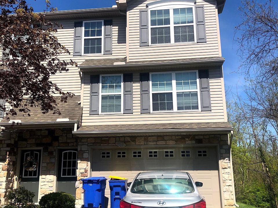 Front of home. Located at the dead end of the road.