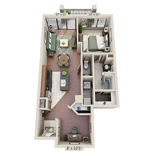 Floor plan A5 (T) W/ Study
