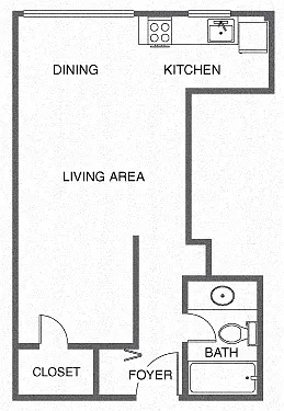Floor plan Studio A