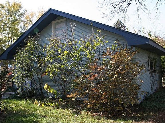 Garage view from yard