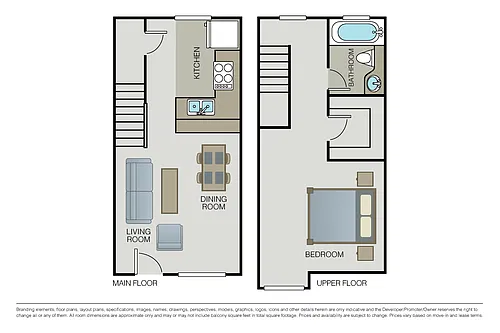 Floor plan Plan 1B Townhome