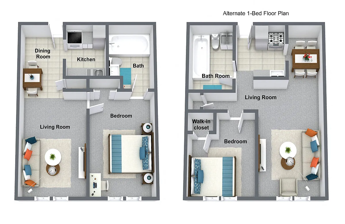 Floor plan 1 bedroom