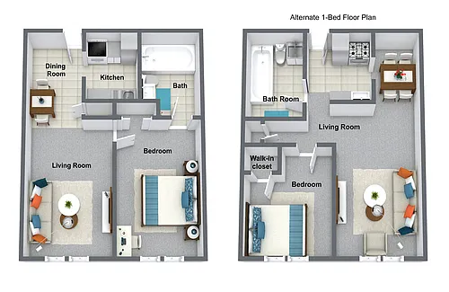 Floor plan 1 bedroom