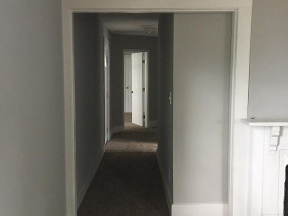 hallway from the living room to bedrooms