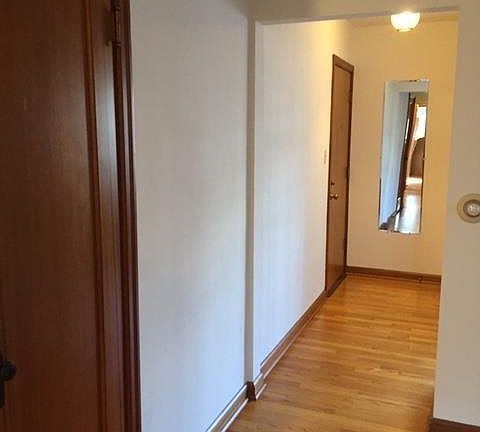 Entry hallway showing closet