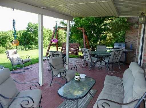Patio off Kitchen w/ View of Countryside