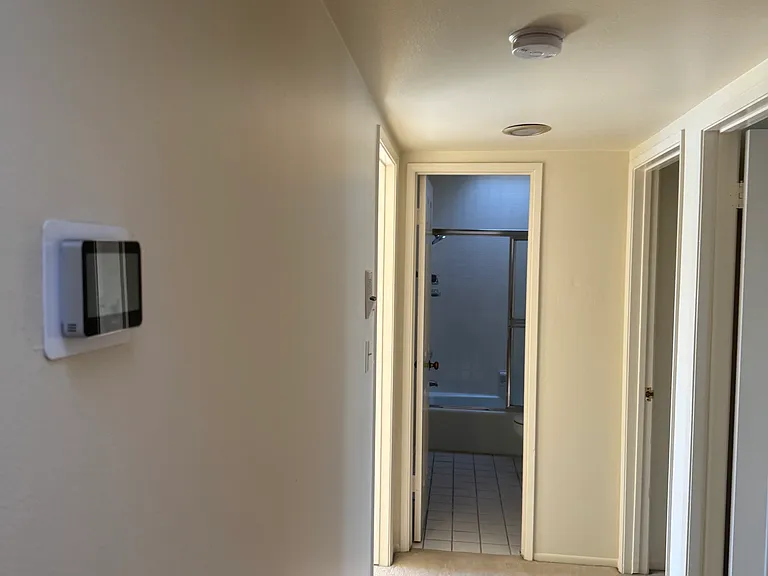 Second floor hallway with bedrooms. Central air and heat