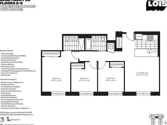 2nd image of 350 Clarkson Ave APT 626