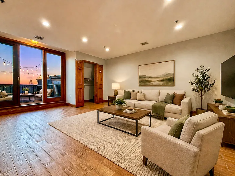 living room -virtually staged
