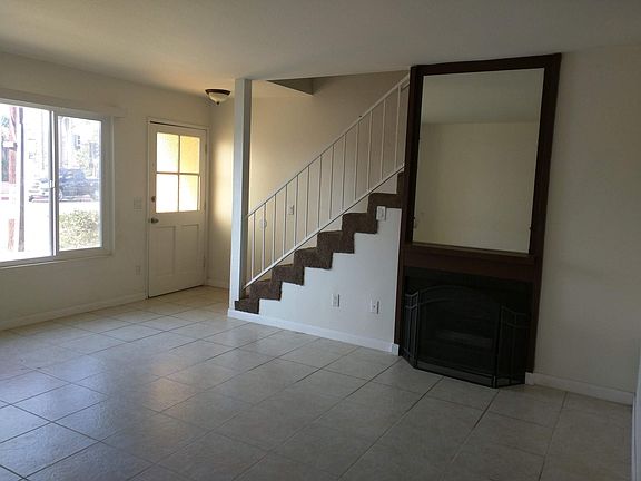 Living room and fireplace