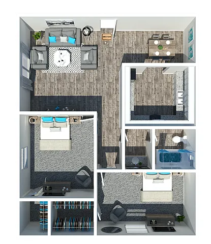 Floor plan 2 Bedroom