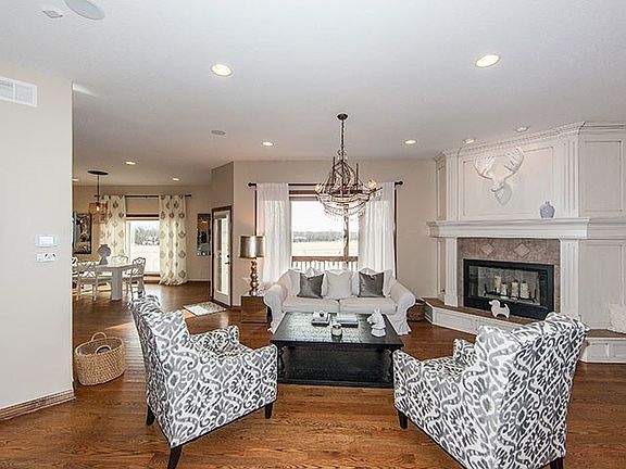 Stunning! Fireplace and Light and open floor plan.