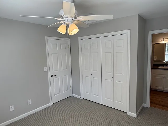 Closet in bedroom