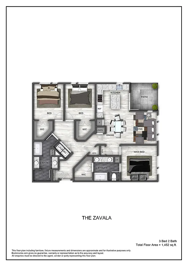 Floor plan The Zavala