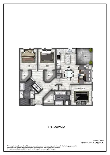 Floor plan The Zavala
