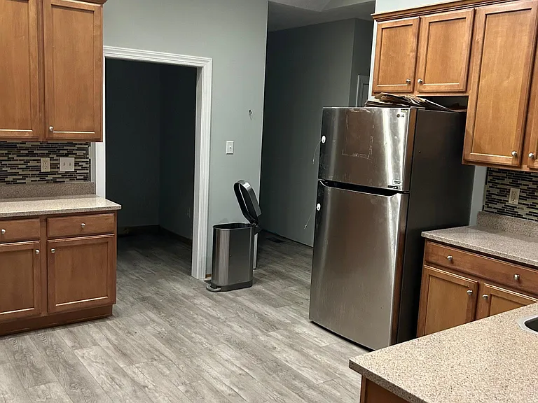 Stainless fridge and DW.