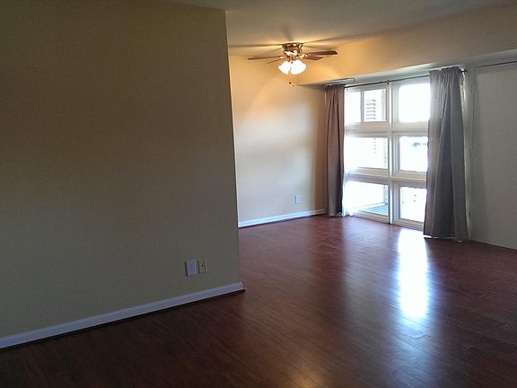 View from foyer into living room & eating area