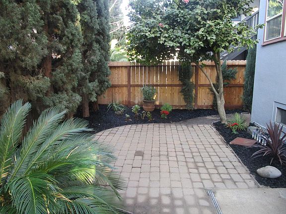 Rear patio for unit #2