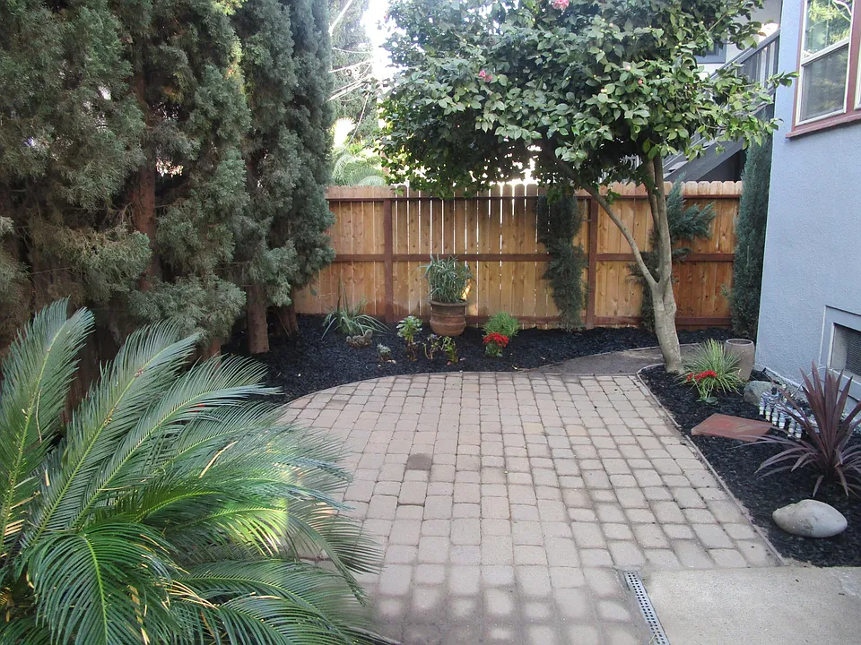 Rear patio for unit #2