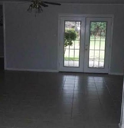 Ceramic tile throughout. 