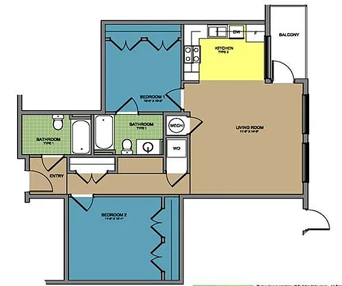 Floor plan Old Stone Row OS B9